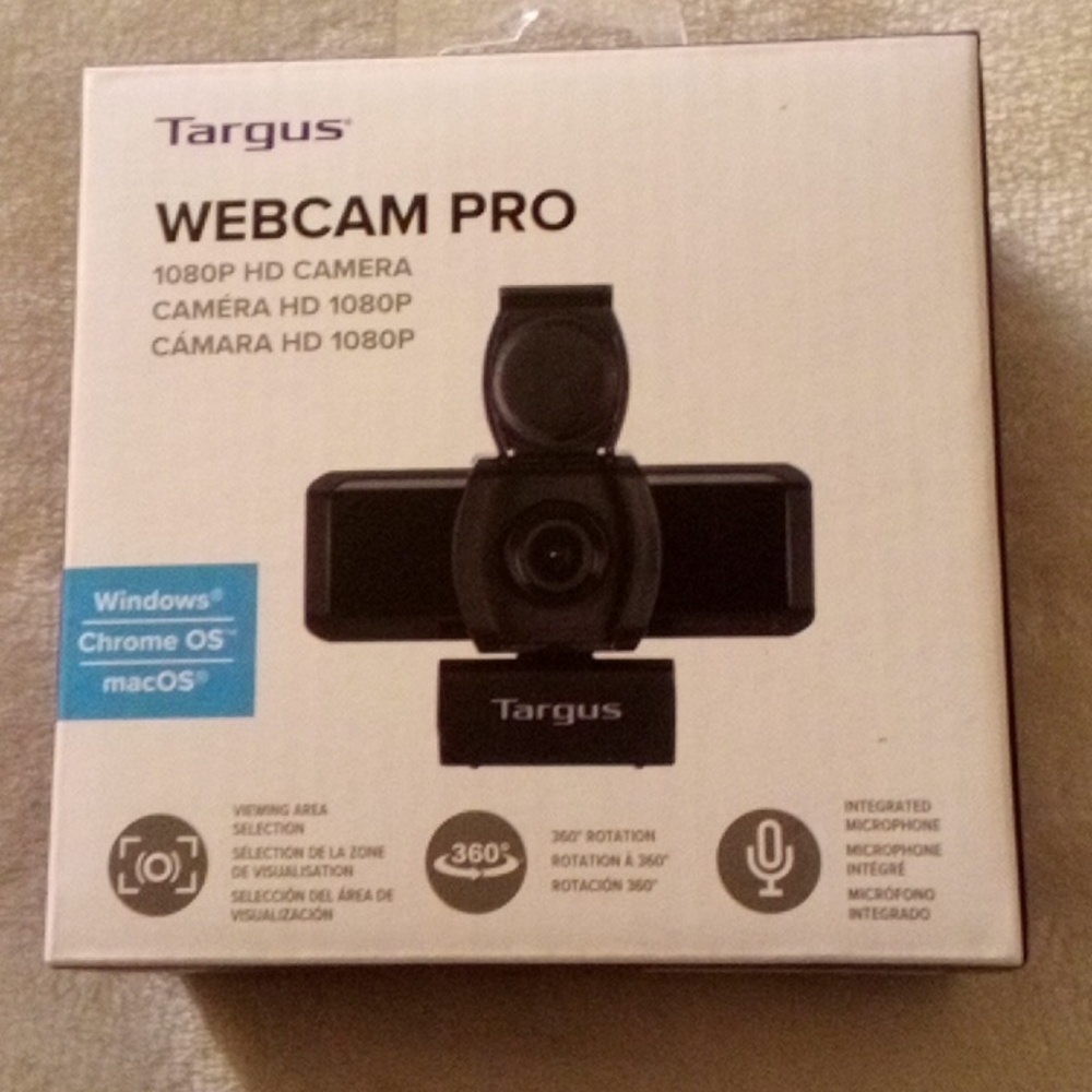TARGUS WEB CAM PRO! 1080P HD CAMERA NEW